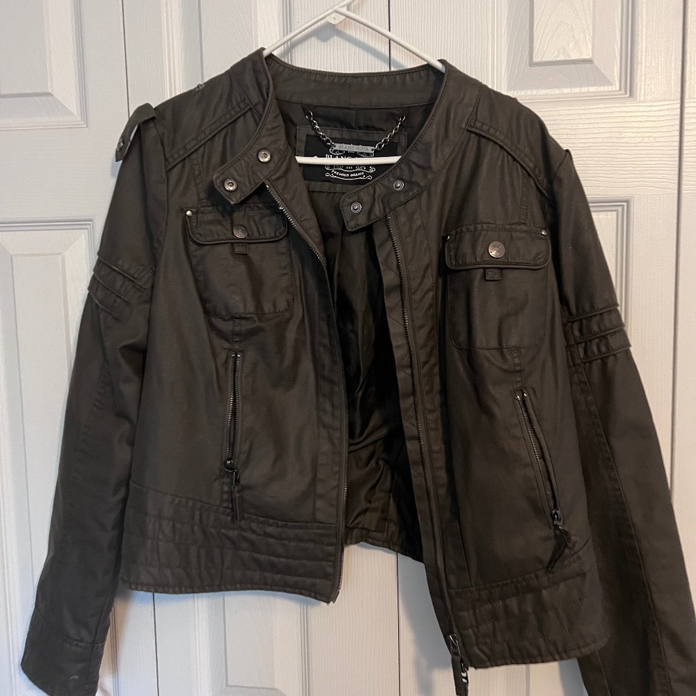 Green Biker Jacket